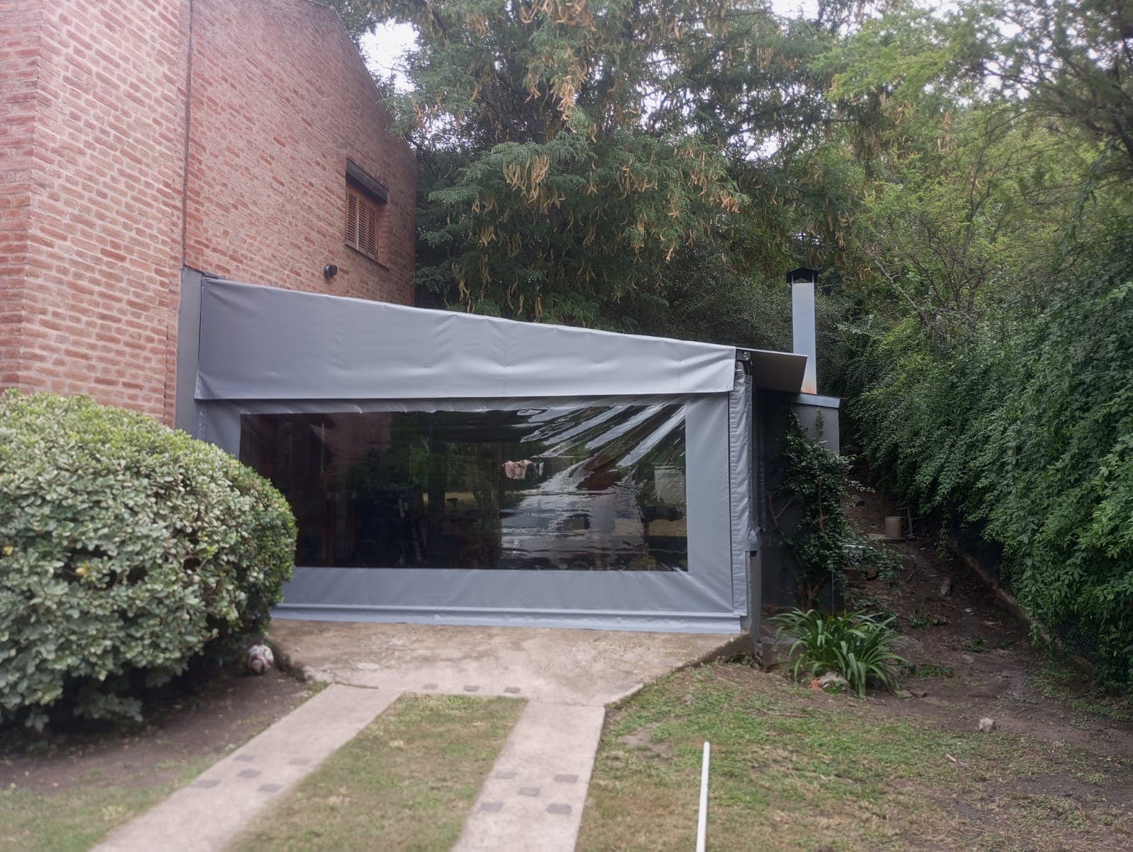 Cerramiento hermetico lona quincho cordoba