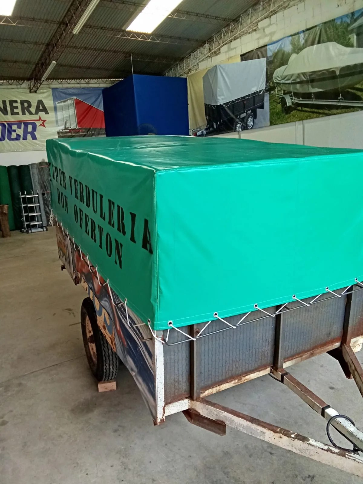 01 lona verde trailer verduleria a medida cordoba